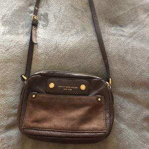 Marc by Marc Jacobs brown leather crossbody purse